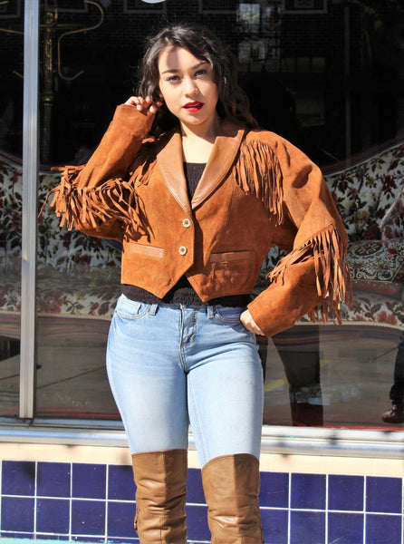 Women's Suede Fringe Jacket | Fringe Jacket | Noora International