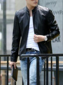 Noora New Lambskin Mens Dark Brown Leather Jacket, Casual Out Wear Biker Jacket, Western Style Jacket YK0245