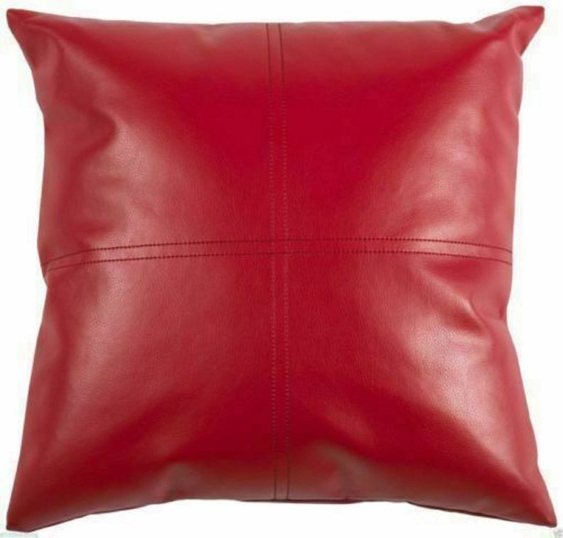 Lambskin Leather pillow cover Square Pillow, Special Gift, Housewarming, Home & Living Decor Pillow – view 2