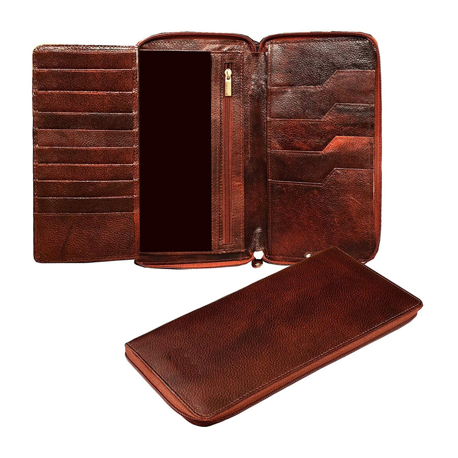 Personalized wallet Dark Brown Leather Unisex Passport Holder, Document Holder, carry checkbook