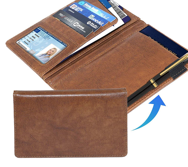NOORA 100% personalized wallet for men, Custom Leather Wallet Money Clutch bi-fold BROWN Wallet ,Men's Gift Vintage Purse wallet - SK3 - Noora International