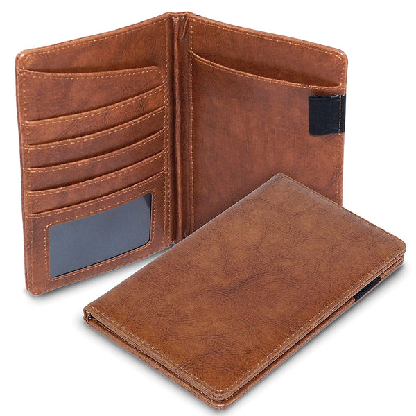 NOORA 100% personalized wallet for men, Custom Leather Wallet Money Clutch bi-fold BROWN Wallet ,Men's Gift Vintage Purse wallet - SK3 - Noora International