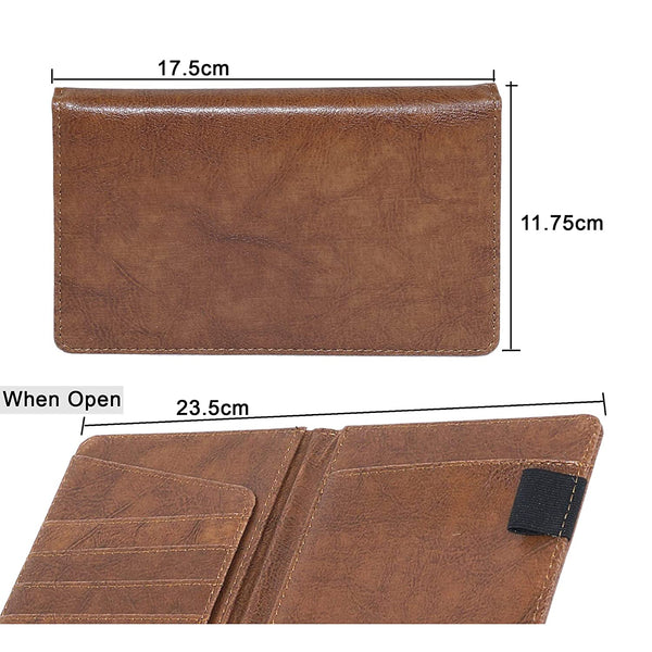NOORA 100% personalized wallet for men, Custom Leather Wallet Money Clutch bi-fold BROWN Wallet ,Men's Gift Vintage Purse wallet - SK3 - Noora International