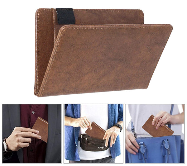 NOORA 100% personalized wallet for men, Custom Leather Wallet Money Clutch bi-fold BROWN Wallet ,Men's Gift Vintage Purse wallet - SK3 - Noora International