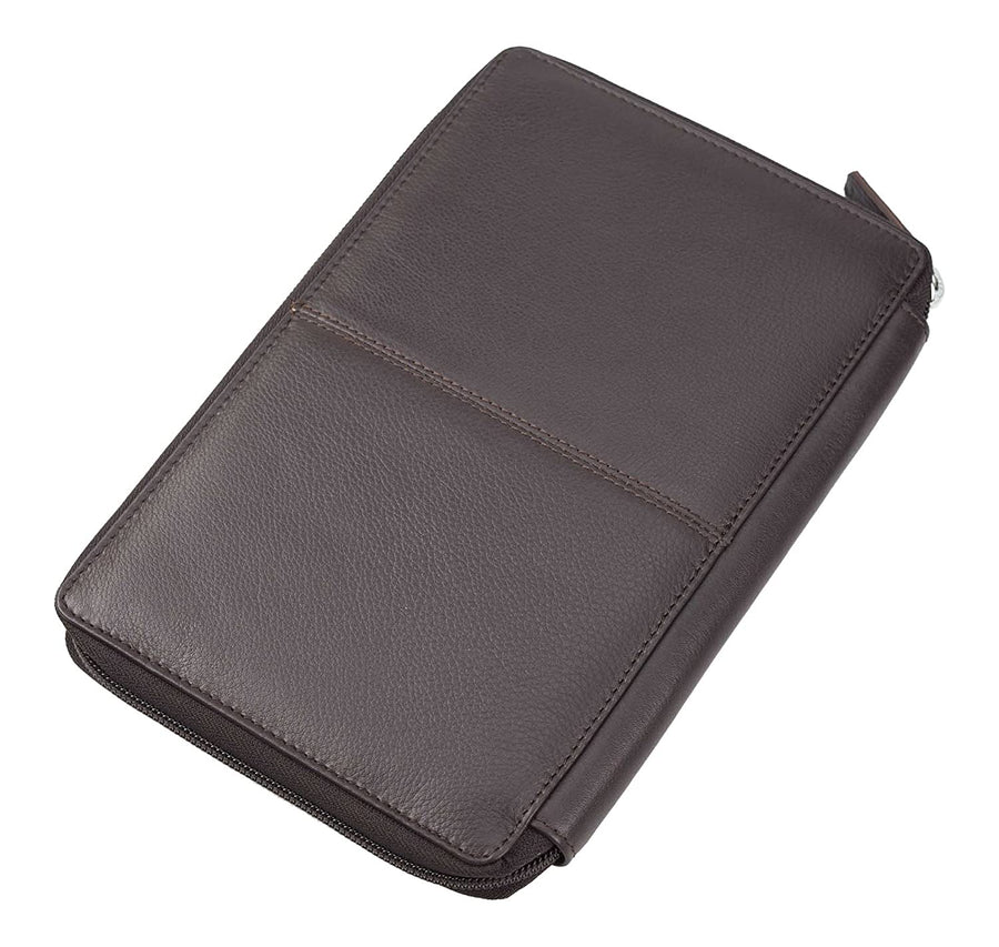 Personalized wallet for men's, Black Leather Passport Holder Travel Wallet, Cum Document Organizer – view 5