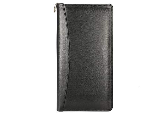 NOORA 100% personalized wallet for men's , BLACK Passport, Cheque Book Holder Travel Wallet Card Holder - SK8 - Noora International