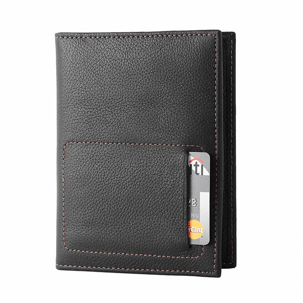 NOORA 100% personalized wallet for men's , Genuine BLACK Leather Passport and Card Holder Travel Wallet , Men's Gift - SK4 - Noora International