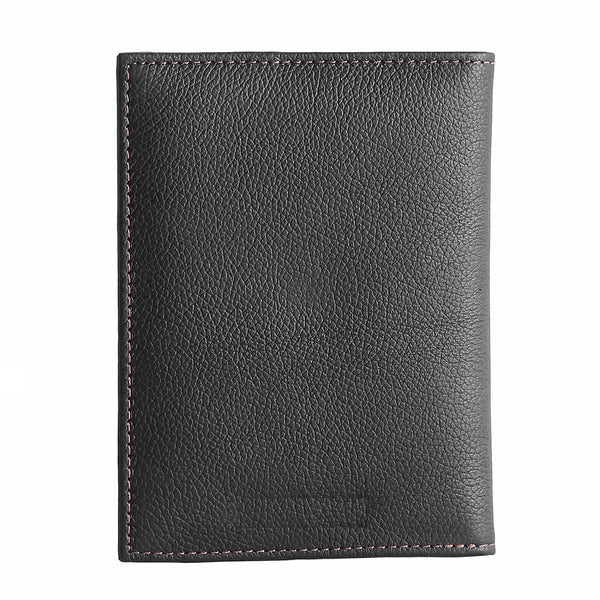 NOORA 100% personalized wallet for men's , Genuine BLACK Leather Passport and Card Holder Travel Wallet , Men's Gift - SK4 - Noora International