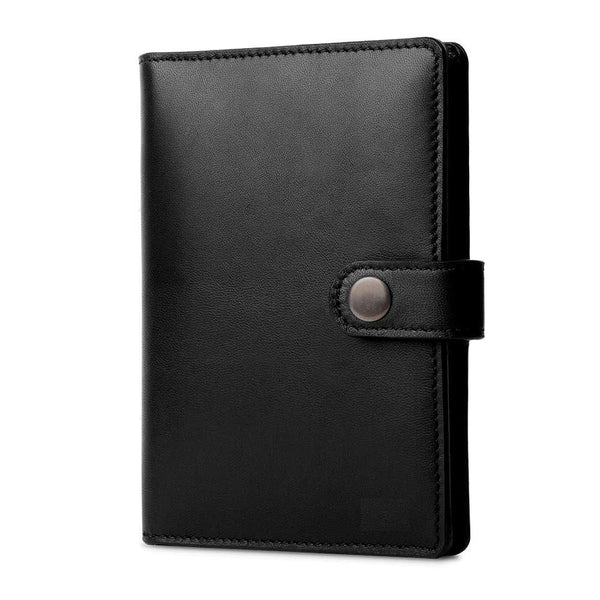 NOORA 100% personalized wallet for men's , Genuine BLACK Travel Passport Holder Credit Card Wallet Case - SK12 - Noora International