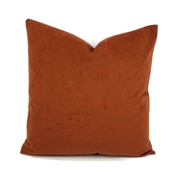 NOORA 100% Real Brown Suede Leather pillow cover, Home Decor Square Soft Pillow Cover YK108 - Noora International