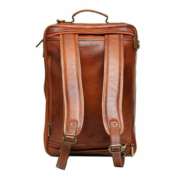 NOORA 15 inch Pure Leather Laptop Backpack Bag for Man and woman 3 in one SJ198 - Noora International