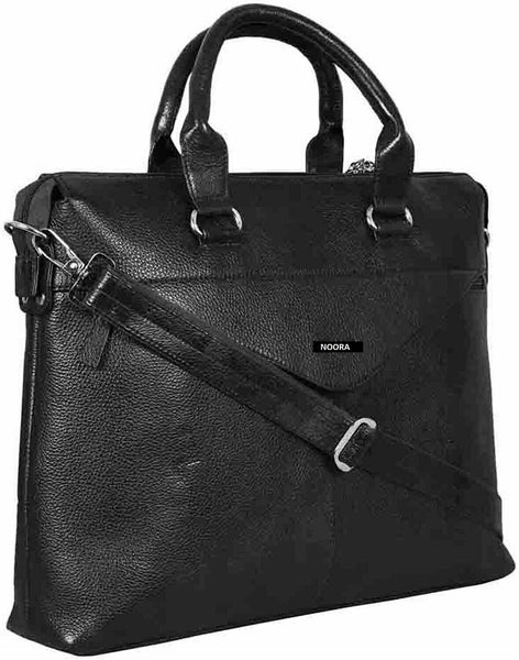 NOORA 16 inches Leather Laptop Crossbody Shoulder Messenger Briefcase Bag.WA262 - Noora International