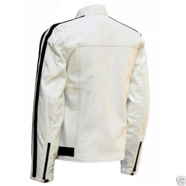 NOORA BIKER mens leather jacket custom made jacket Motorcycle jacket Leather jacket with chains Handmade Bespoke Rough leather jacket BS13 - Noora International