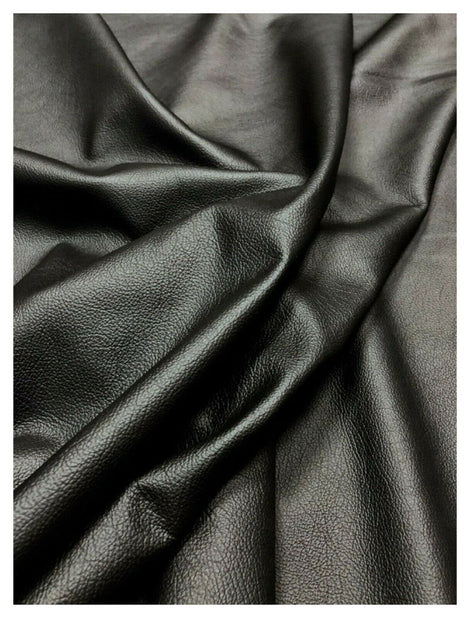 Black Shiny Real Sheep Leather Hide Quality Glossy Vintage Effect Lambskin leather hide for Sewing