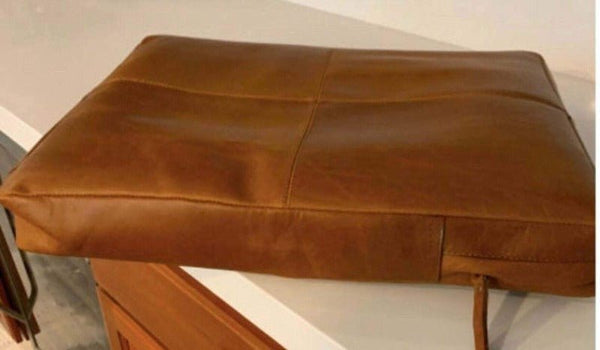 NOORA Customized Genuine Leather Seat Cushion Cover, Dining Cushion, Table Seat YK01 - Noora International