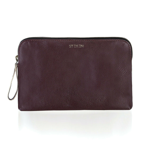 NOORA HANDMADE Genuine Leather BROWN UNISEX Travel Bags Сustom Pouch - Noora International