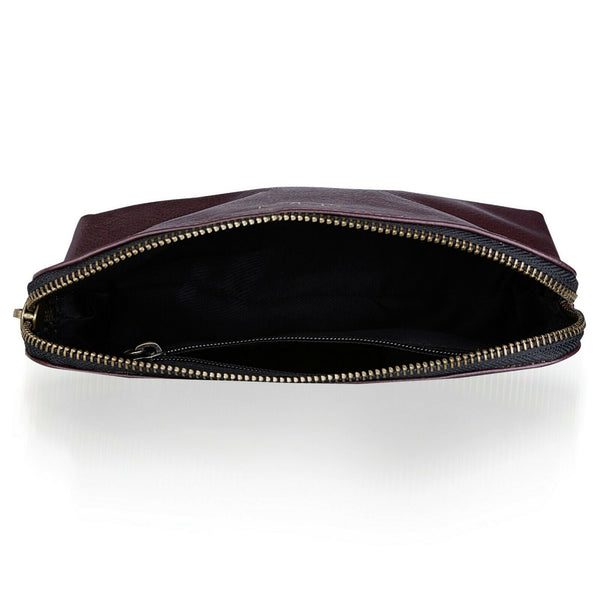 NOORA HANDMADE Genuine Leather UNISEX BROWN Travel Bags Сustom Pouch - Noora International