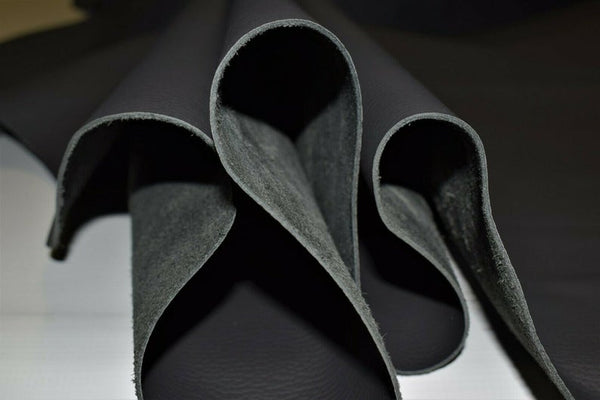 NOORA Hi-Class Charcoal Dark Gray Leather Cowhide Upholstery Skin genuine leather craft cow leather hides SJ169 - Noora International