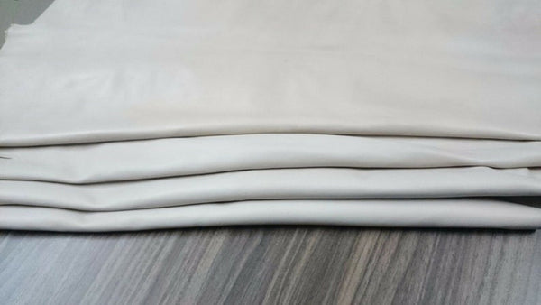 NOORA ICE WHITE offwhite Lambskin Lamb Sheep leather material for sewing hide skin skins hides Genuine Leather Off-White 5 Sq Ft SJ112 - Noora International