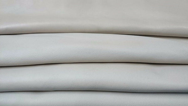 NOORA ICE WHITE offwhite Lambskin Lamb Sheep leather material for sewing hide skin skins hides Genuine Leather Off-White 5 Sq Ft SJ112 - Noora International