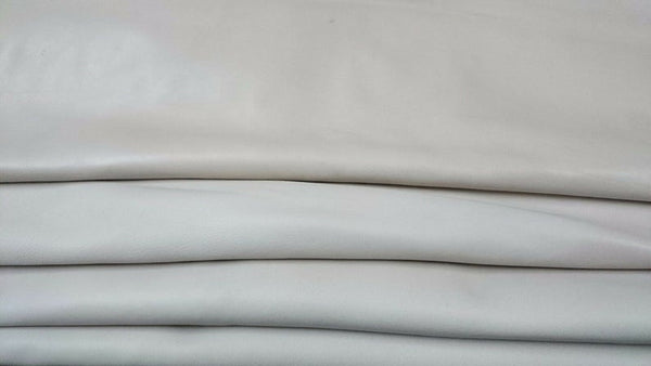 NOORA ICE WHITE offwhite Lambskin Lamb Sheep leather material for sewing hide skin skins hides Genuine Leather Off-White 5 Sq Ft SJ112 - Noora International