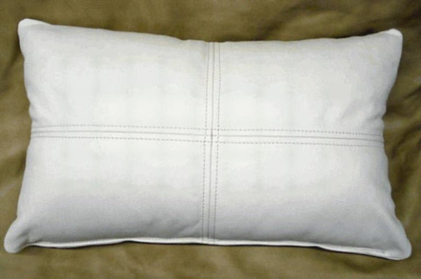Noora Lambskin Leather Cushion Cover, Sofa Pillow Case, Decorative Throw Cover for Livingroom, Lumbar Pillow case -Yk08 - Noora International