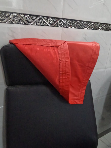 Noora Lambskin Leather Headrest Cover, Furniture Protector, Loveseat Theatre Seat Cover, Leather Recliner Slipcover - Red SN035 - Noora International