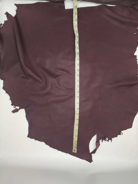 NOORA Lambskin leather hide skin Dark Brown Sheep Nappa Soft Finish Leather 5+ Sqft WA76 - Noora International