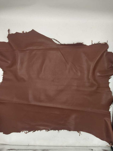 NOORA Lambskin Leather hide skin Reddish Maroon Sheep Nappa Leather 5+ SqFt WA60 - Noora International