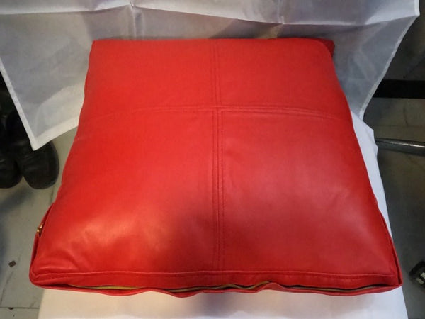 Noora Lambskin Leather Seat Cushion Cover | Table Seat Cushion Cover, SQUARE Bench Floor Seat Cushion Cover, - Noora International