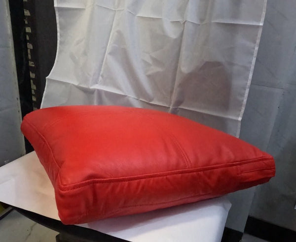 Noora Lambskin Leather Seat Cushion Cover | Table Seat Cushion Cover, SQUARE Bench Floor Seat Cushion Cover, - Noora International