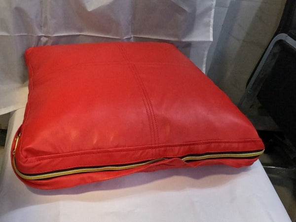 Noora Lambskin Leather Seat Cushion Cover | Table Seat Cushion Cover, SQUARE Bench Floor Seat Cushion Cover, - Noora International
