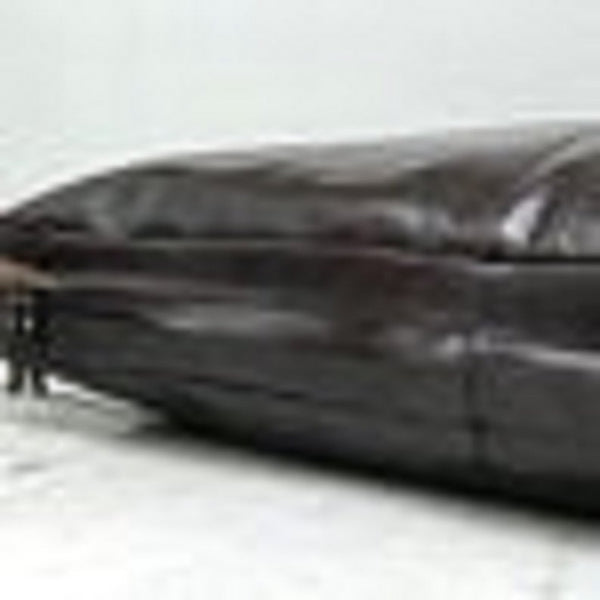 Noora Lambskin Leather Seat Cushion Cover,Table Seat Cover, Square Bench Floor Cushion Cover - Black SB198 - Noora International