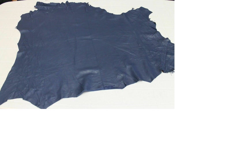 Leather King Catalina Navy Blue full grain Pebbled Buttery Soft Cowhide Full hides too Cowhide