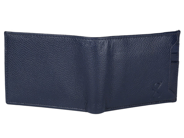 NOORA Leather Money Leather Navy Blue Wallet For Men's Vintage Purse wallet - Noora International