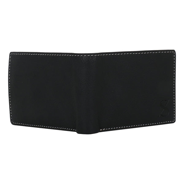 NOORA Leather Personalized Engraved Money Clutch Classic Leather Black Wallet For Men's, Vintage Purse wallet Cards Holders - Noora International