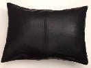 NOORA Leather Pillow Cover, Cushion Pillow Cover, Living Décor, Home Décor, Quilted Cover ,Throw Case Cover Black SU0164 - Noora International