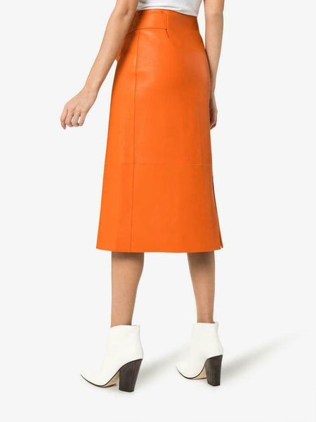NOORA Leather skirt Women's Leather skirt Vintage skirt Genuine Leather SB465 - Noora International