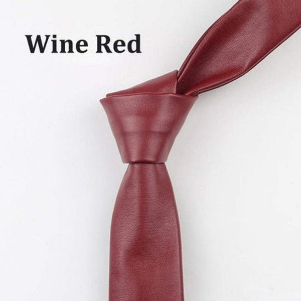 Noora Leather Ties For Men Formal Wear Men's Necktie's leather Ties , 56 inches long, 2 inches at widest, Meeting Wear Tie SU0465 - Noora International