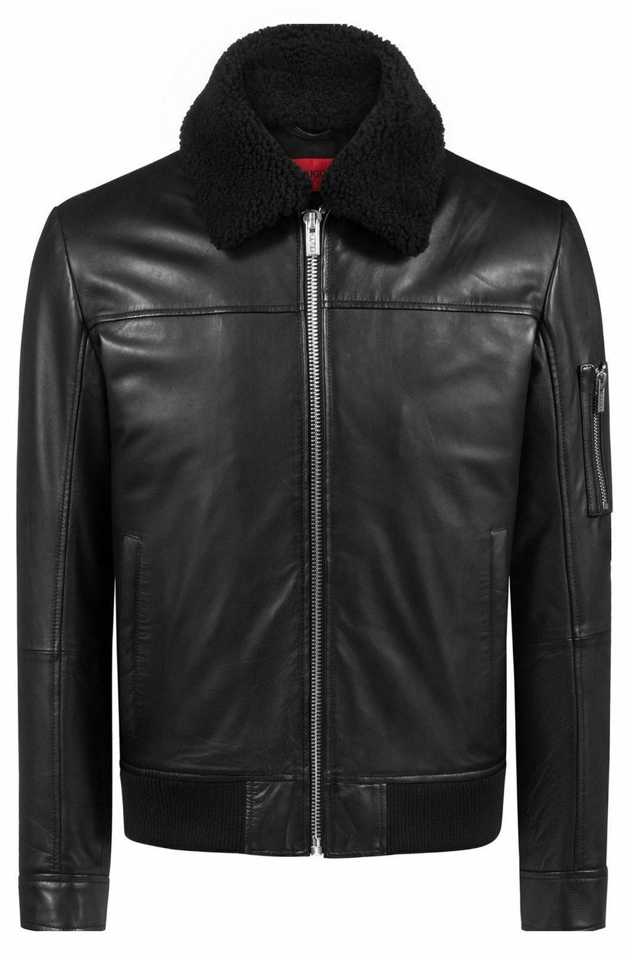 Mens Biker Lambskin Cafe Racer Real Leather Slim Fit Jacket
