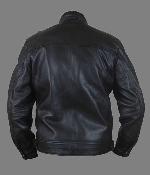 Noora Men’s Black leather jacket With zippers & Pocket | - Noora International
