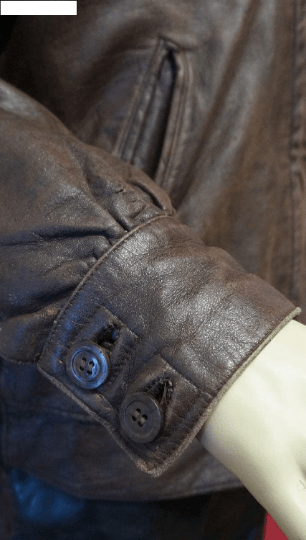 Noora Mens Dark Brown Café Racer Leather Jacket With Branded YKK Zipper Closure | Biker Leather Jacket - Noora International