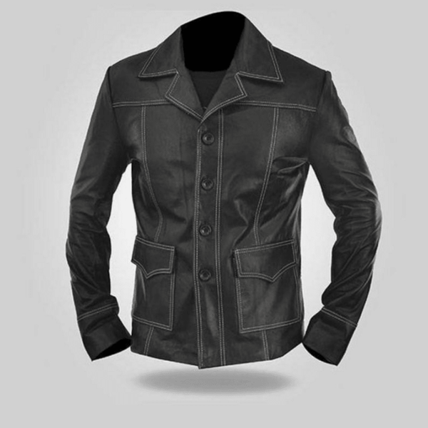 NOORA Men's Lambskin Leather Black Motorcycle Shirt Jacket , Slim Fit Jacket With Button & Pocket | ST017 - Noora International