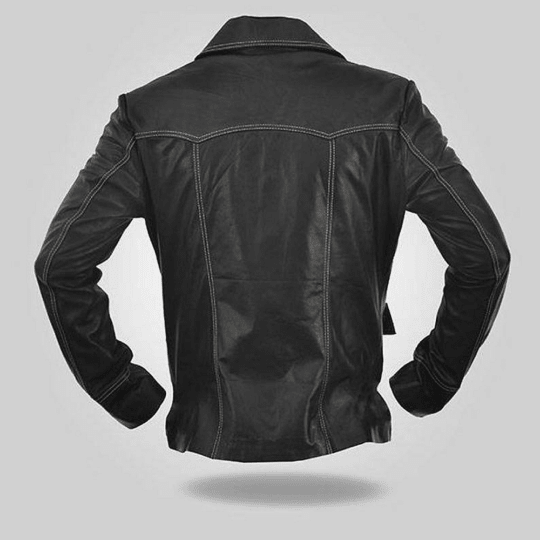 NOORA Men's Lambskin Leather Black Motorcycle Shirt Jacket , Slim Fit Jacket With Button & Pocket | ST017 - Noora International
