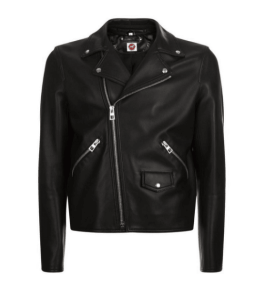 NOORA Men's Real Lambskin Black Leather Motorcycle Jacket With Zipper & Zipped Pocket | Snap On Collar | ST029 - Noora International
