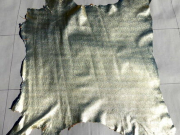 NOORA Metallic BRIGHT COPPER rough Indian Goatskin Goat leather skins hides skin hide 5 sqf SJ192 - Noora International