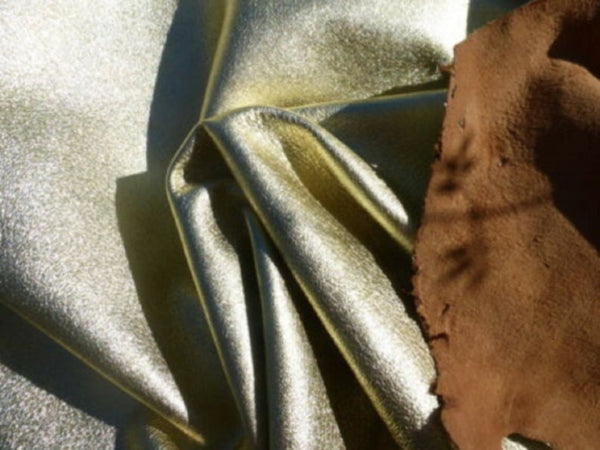 NOORA Metallic BRIGHT COPPER rough Indian Goatskin Goat leather skins hides skin hide 5 sqf SJ192 - Noora International