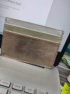 Noora Metallic leather Card Holder Colour Combination Silver, Gold , Rose gold metallic BS-08 - Noora International