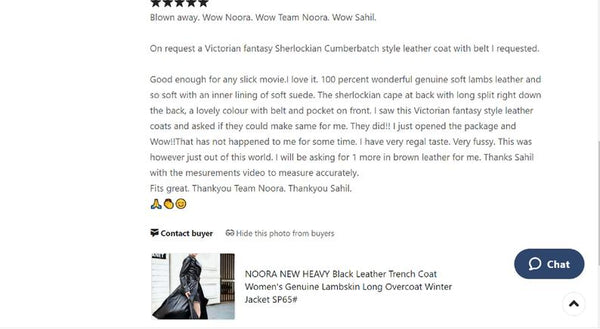 NOORA New Arrival Sexy Women Pure Leather Coat | Double Brested Coat With Tie Knot Belt | Full Sleeves - BS856 - Noora International