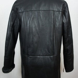 NOORA NEW Casual Overcoat Men Real 100% Genuine Shearling Leather Sheepskin Coat Jacket Trench SB120 - Noora International